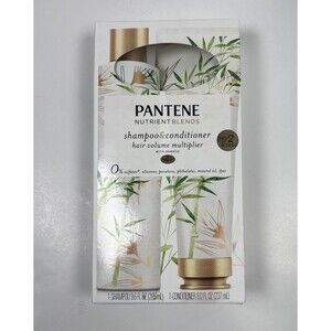 New - Pantene Nutrient Blends Shampoo & Conditioner Hair Volume Multiplier Set